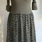 Leopard print dress with silk skirt