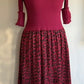 Leopard print dress with silk skirt