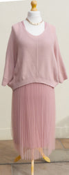 Pleated Skirt Dress and Jumper