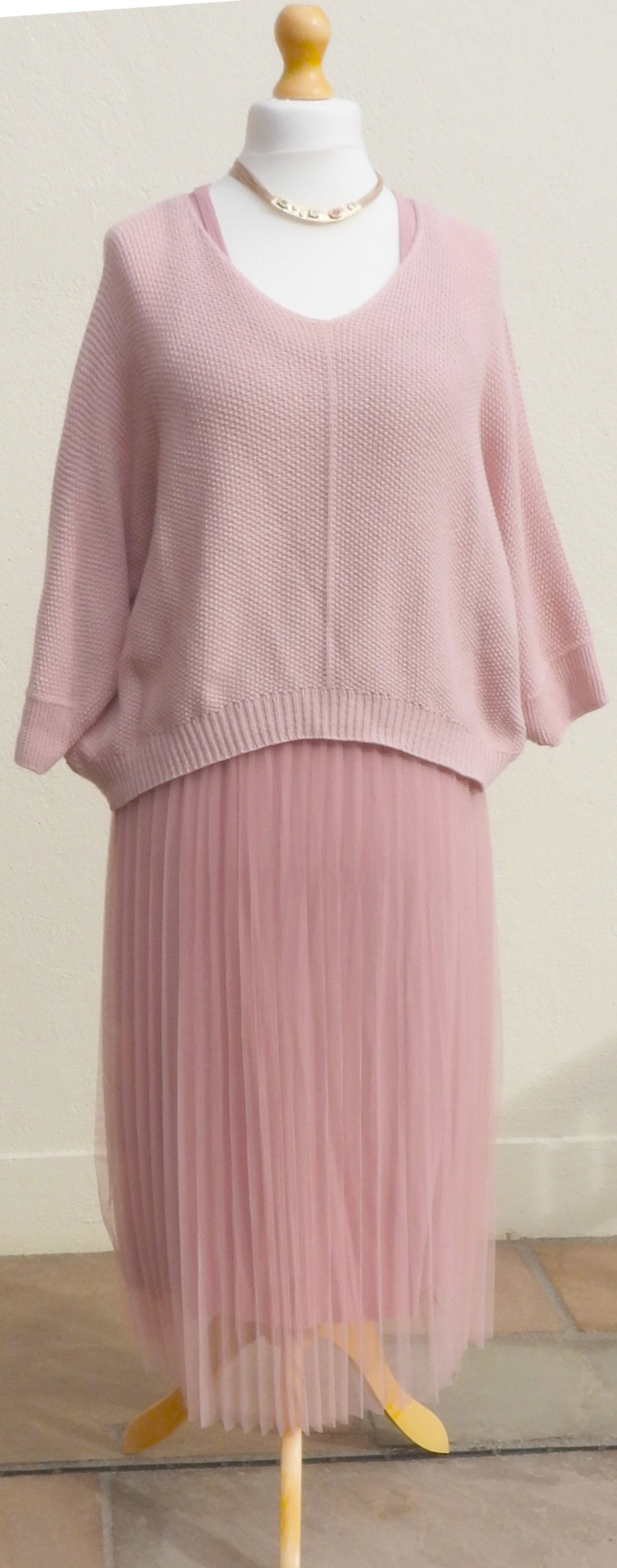 Pleated Skirt Dress and Jumper – Deborah Jayne